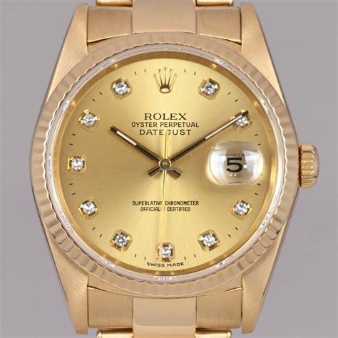 rolex datejusut vollgold|Rolex Datejust 36 Gelbgold .